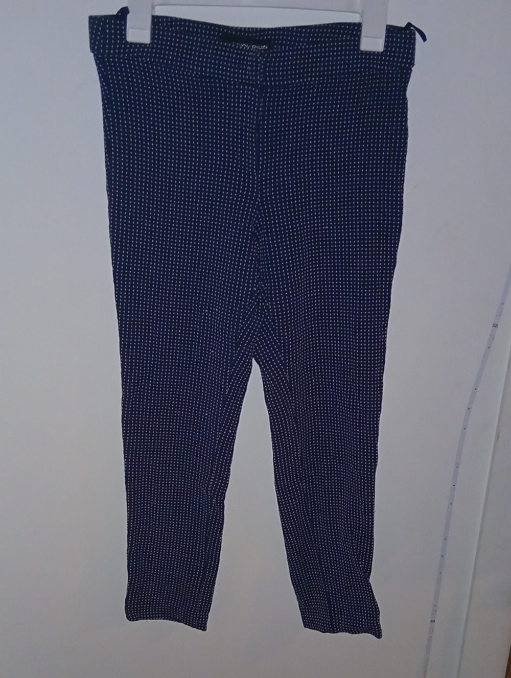 Amanda & Chelsea Navy Pants with White Dot Print Size 4
